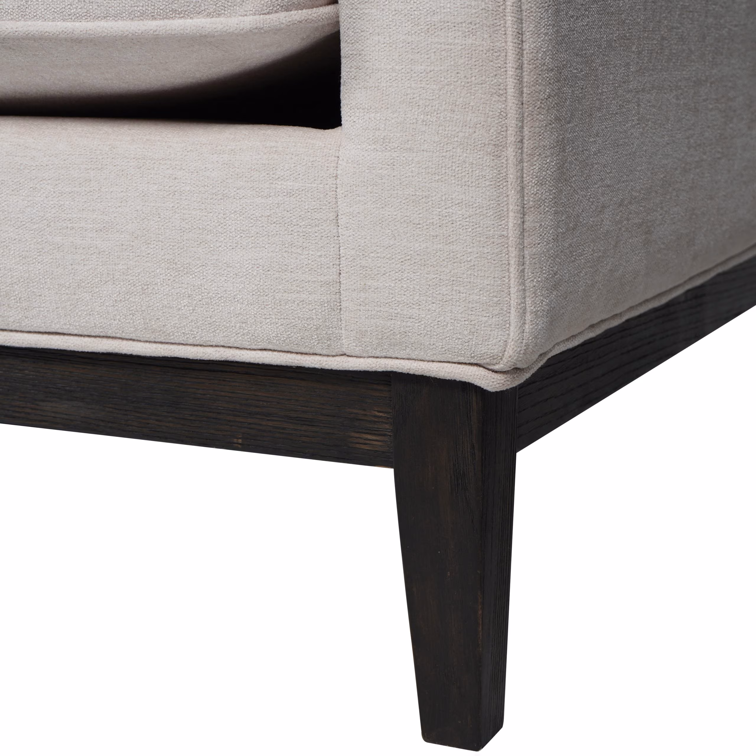 Theodore Buttoned Ivory Woven Fabric Sofa - Image 5