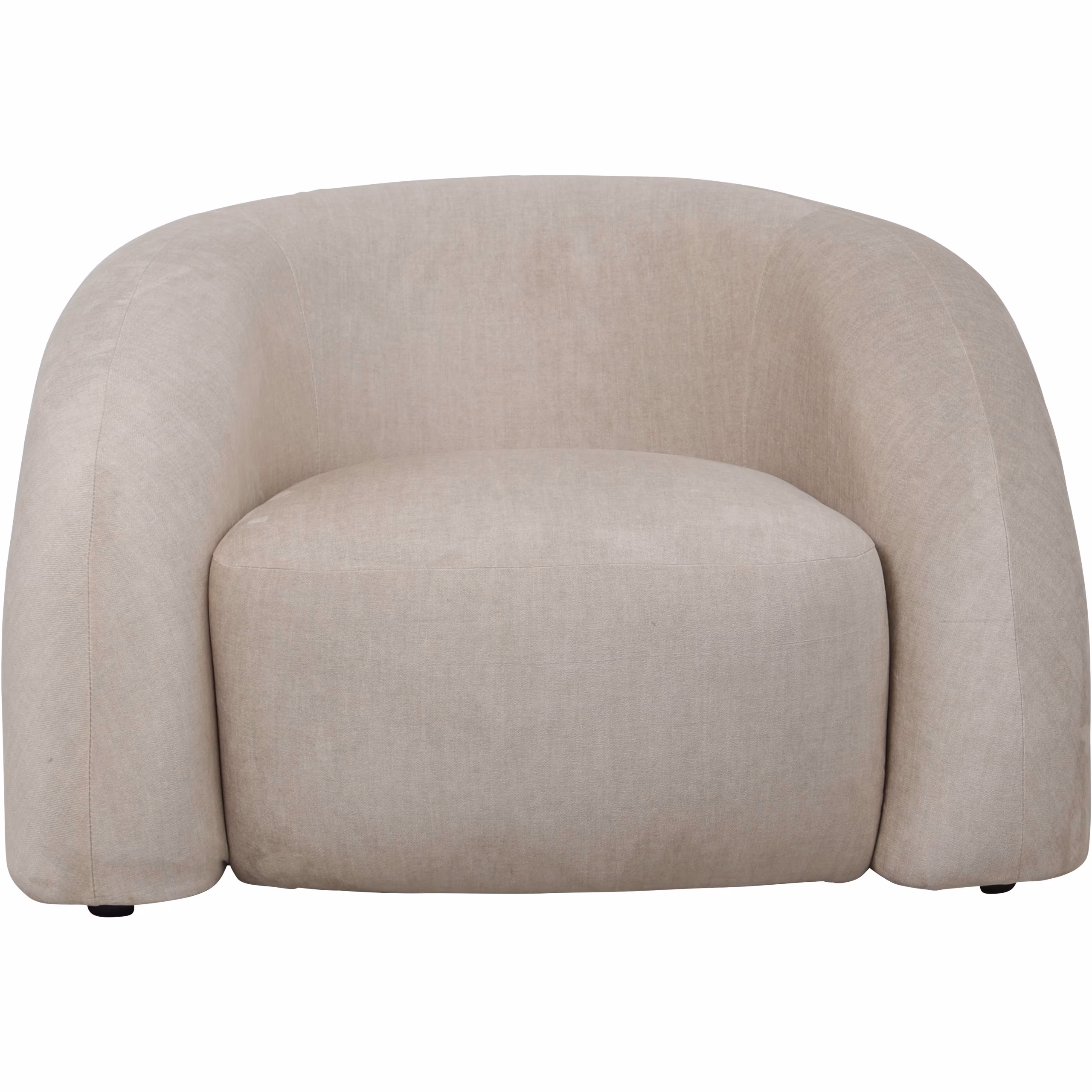 Casa Curved Cream Velvet Snug Chair