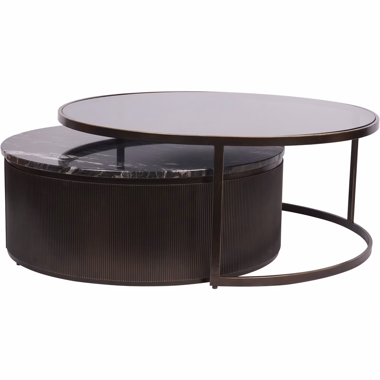 Belvedere Black Nesting Coffee Tables (Set of 2) - Image 3