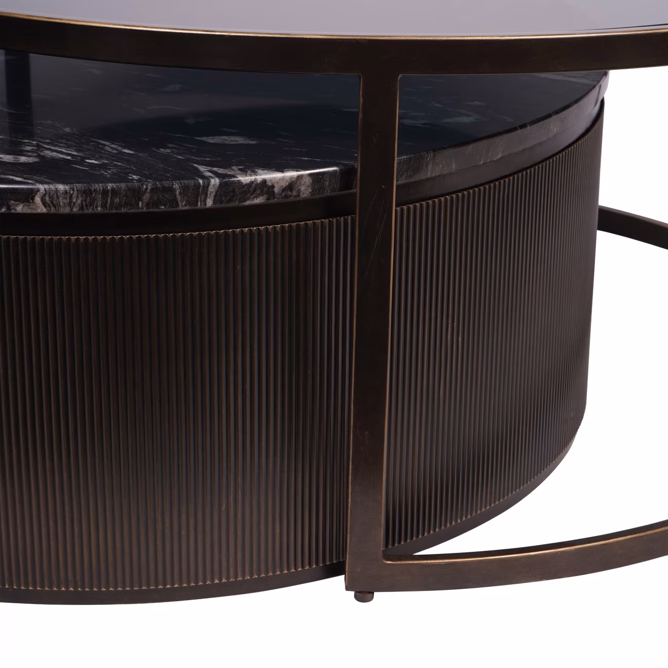Belvedere Black Nesting Coffee Tables (Set of 2) - Image 5