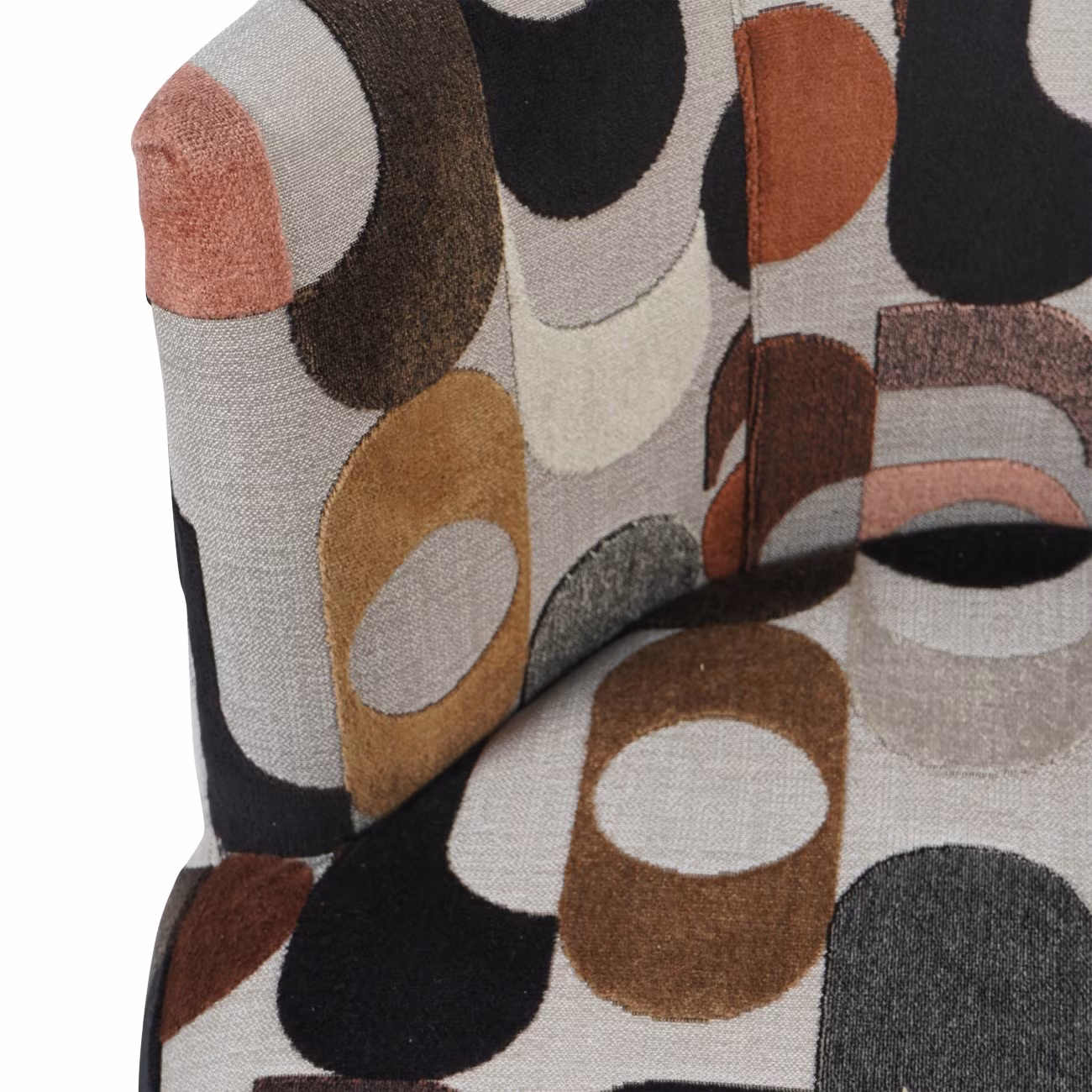Portico Belgian Velvet Swivel Chair - Image 4