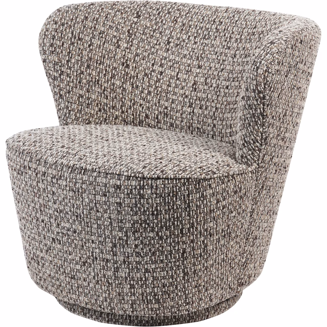 Roehampton Mocha Textured Slub Swivel Chair