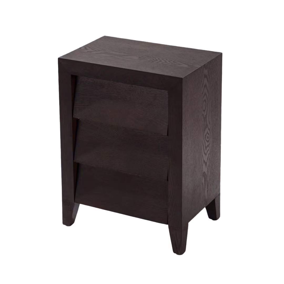 Amato Chocolate Finish Bedside Table