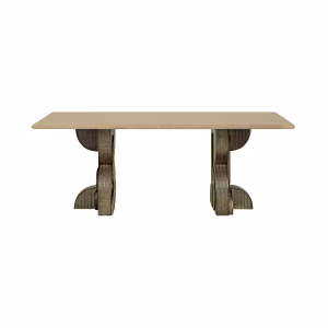 Kelsie Travertine Dining Table