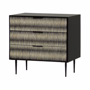 Imperia Black & Ivory Bone Inlay Chest