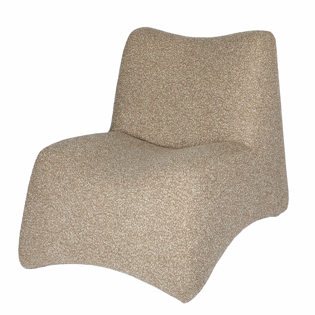 Bangkok Beige Boucle Chair & Stool - Image 2