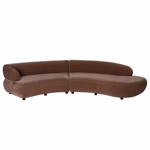 Eden Mocha Velvet Modular Sofa