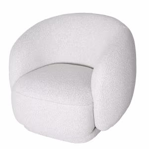 Truro Cream Boucle Swivel Chair